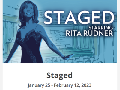 Staged, starring Rita Rudner | Laguna Playhouse | Jan 25 to Feb 12