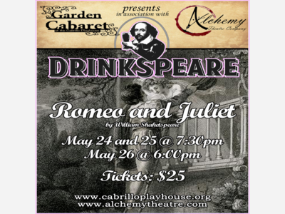 DrinkSpeare | Cabrillo Playhouse | May 24 - 26