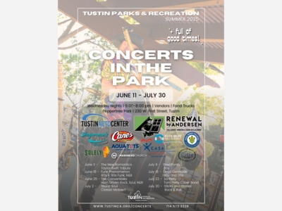 Tustin Concerts in the Park | Peppertree Park | Jun 11 - Jul 30 