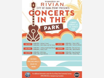 Dana Point Free Summer Concerts | Sea Terrace Park | Jul 13 - Aug 17  