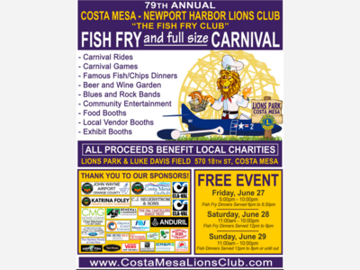 Costa Mesa Fish Fry | Lion's Park | Jun 27 - 29