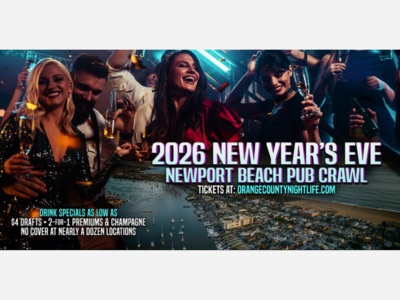 Newport Beach Pub Crawl NYE Party | Newport Beach locations | New Year's Eve
