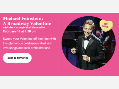 Michael Feinstein: A Broadway Valentine | Segerstrom Hall | Feb 14 