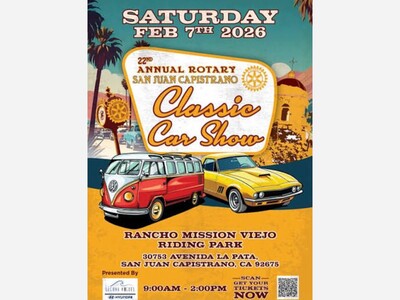 San Juan Rotary Car Show | Rancho Mission Viejo Riding Park | Feb 7 
