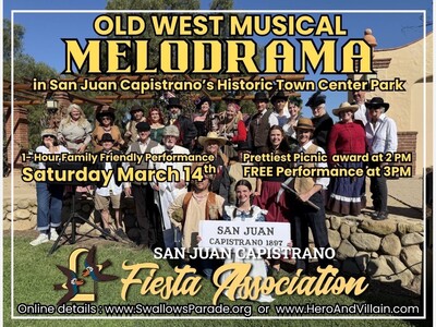 Mine All Mine (An Old West Melodrama in the Park) | HTC Park, San Juan Capistrano | Mar 14 (FREE EVENT!)