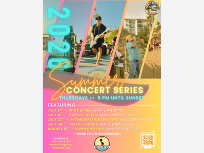 San Clemente Summer Concerts | San Clemente Pier & Linda Lane Park | Jul 9 - Aug 13