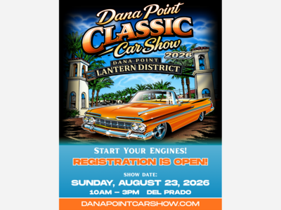 Dana Point Car Show | Del Prado in the Lantern District | Aug 23. 