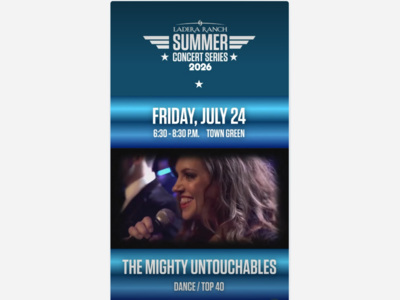 Ladera Ranch Summer Concerts | Town Green or Founder's Park | Jul 10 - Aug 7