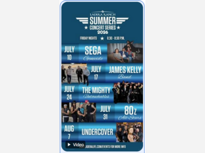Ladera Ranch Summer Concerts | Town Green or Founder's Park | Jul 10 - Aug 7 