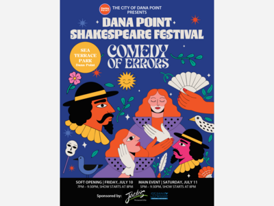 Comedy of Errors | Sea Terrace Park in Dana Point | Jul 10 - 11