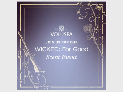 Voluspa x Wicked: For Good Sip & Shop 